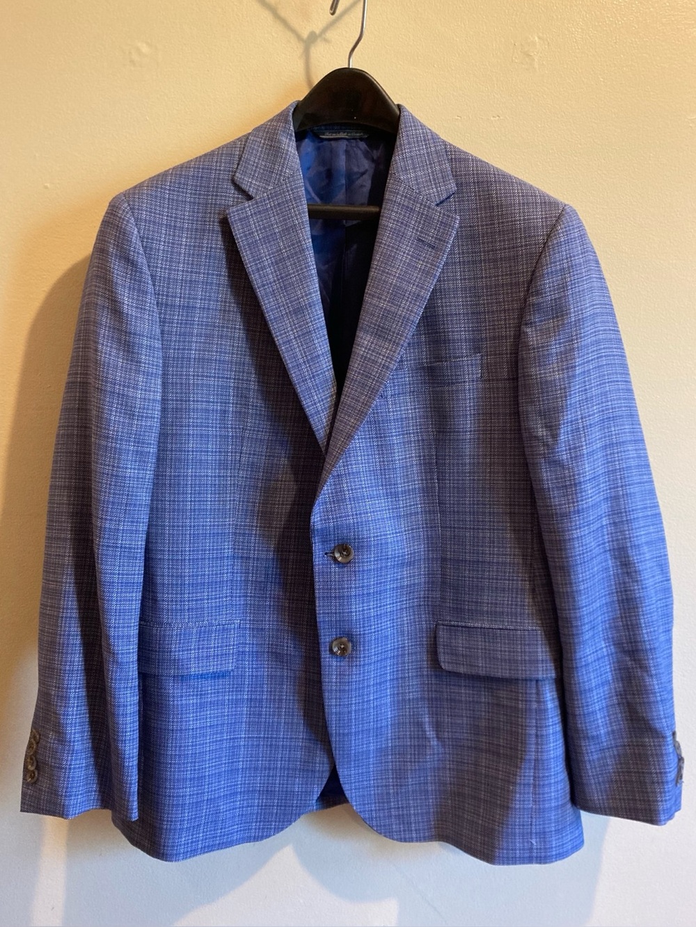 Jack Victor Glen Plaid 2 Button Mens 42S Sport Coat 100% Wool Conway SPJ